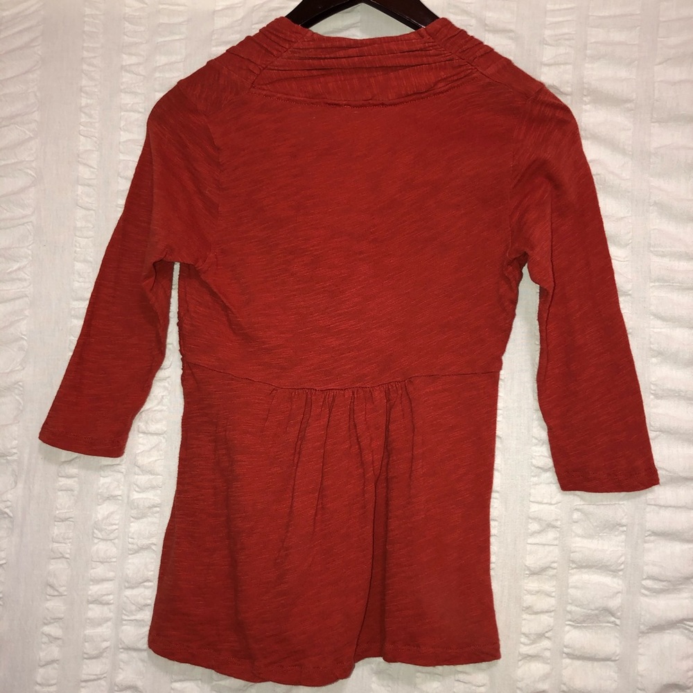 Anthro Deletta Burnt Orange Top - Picture 2 of 4